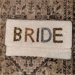 “Bride” Beaded Clutch Purse